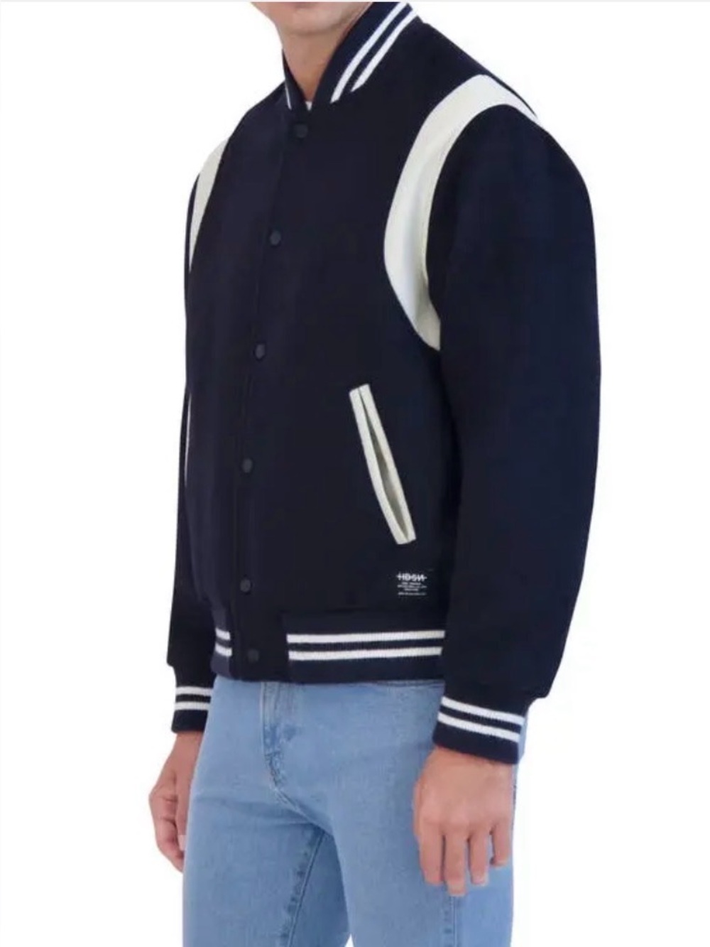 Hudson’s varsity jacket. Size M